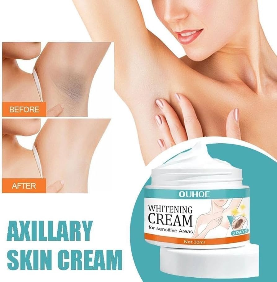 Sensitive Area Whitening Cream for Private Parts, Underarms, Inner Thighs, and Dark Spot Lightening(30ml)